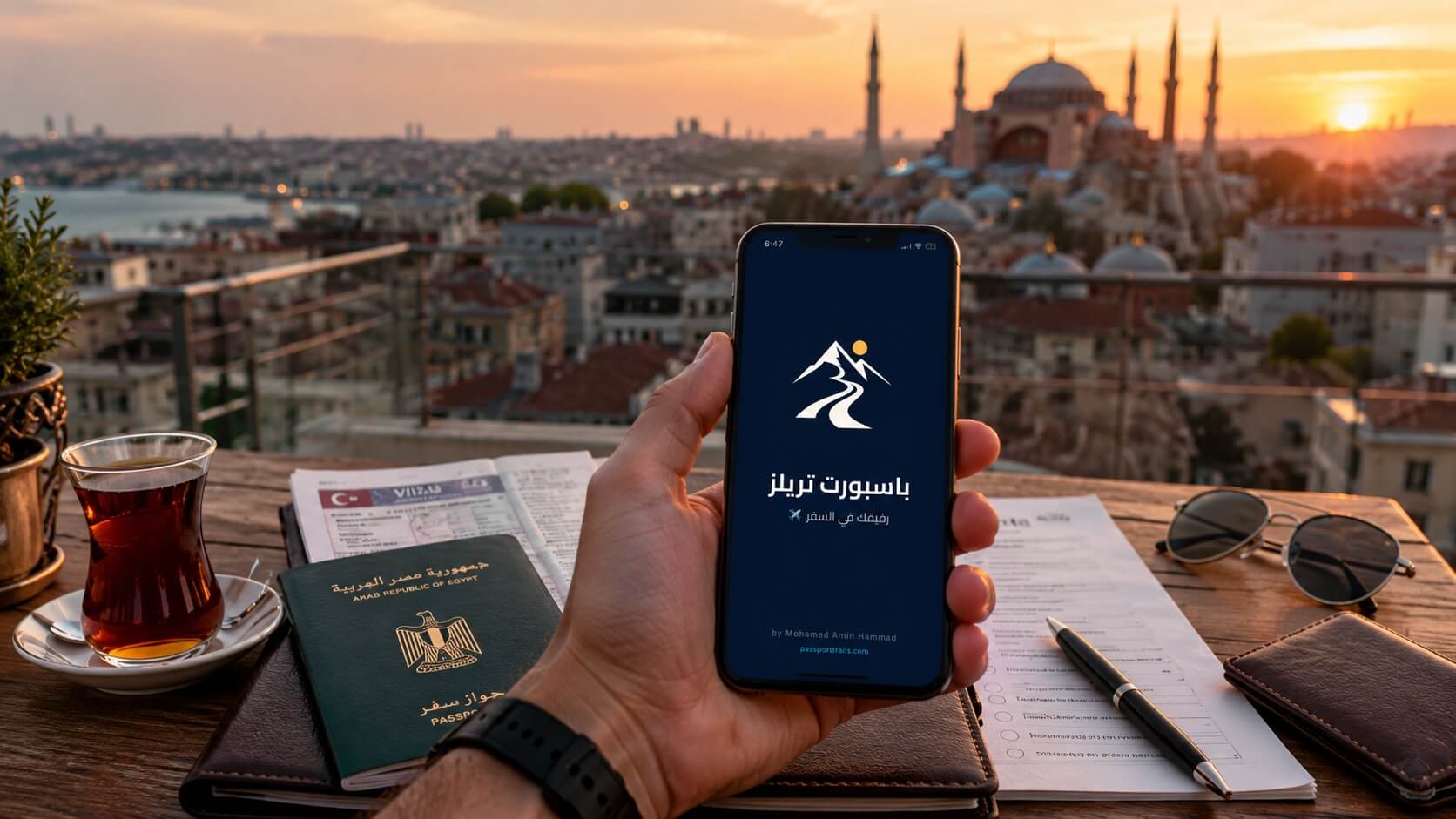 تطبيق Passport Trails لتخطيط رحلة تركيا والتصريح الأمني لتركيا