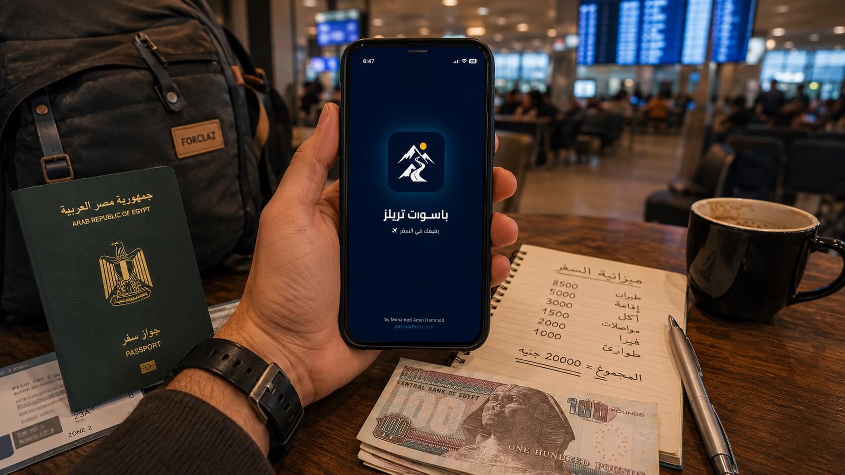 تطبيق Passport Trails لتخطيط السفر بميزانية 20000 جنيه