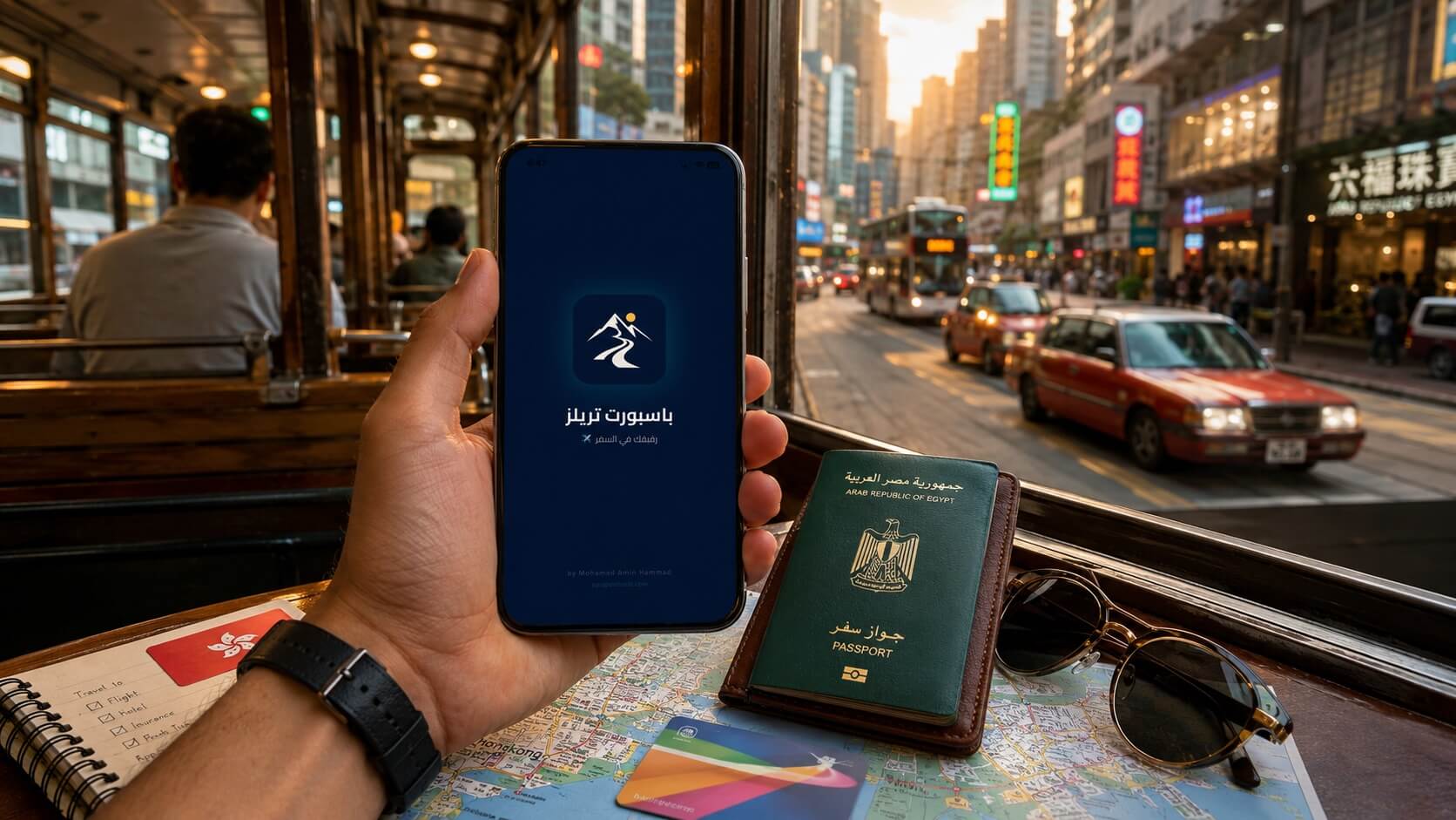 🇭🇰 فيزا هونج كونج للمصريين 2026: مفاجأة السفر إلى آسيا بدون فيزا لمدة 90 يوم 7 تطبيق Passport Trails لتخطيط رحلة هونج كونج للمصريين