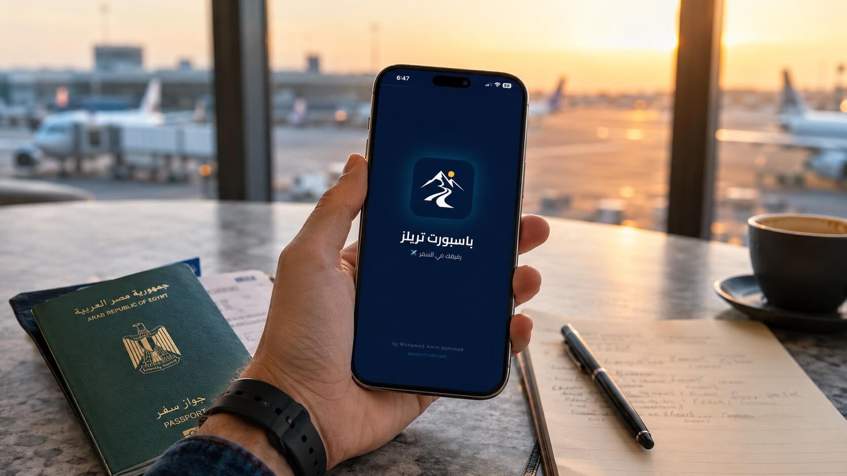 تطبيق Passport Trails لتخطيط السفر والهجرة