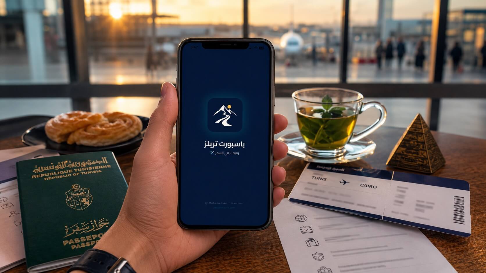 تطبيق Passport Trails لتخطيط السفر إلى مصر للتونسيين