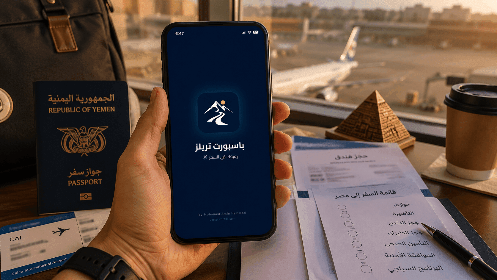 🇾🇪🇪🇬 فيزا مصر لليمنيين 2026: هل تحتاج موافقة أمنية؟ الشروط والأوراق 5 تطبيق Passport Trails لتنظيم السفر إلى مصر لليمنيين