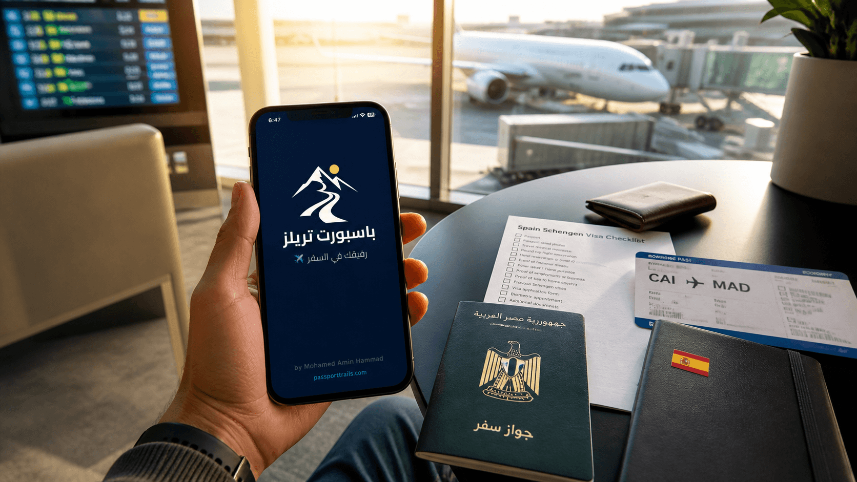 تطبيق Passport Trails لتخطيط السفر إلى إسبانيا