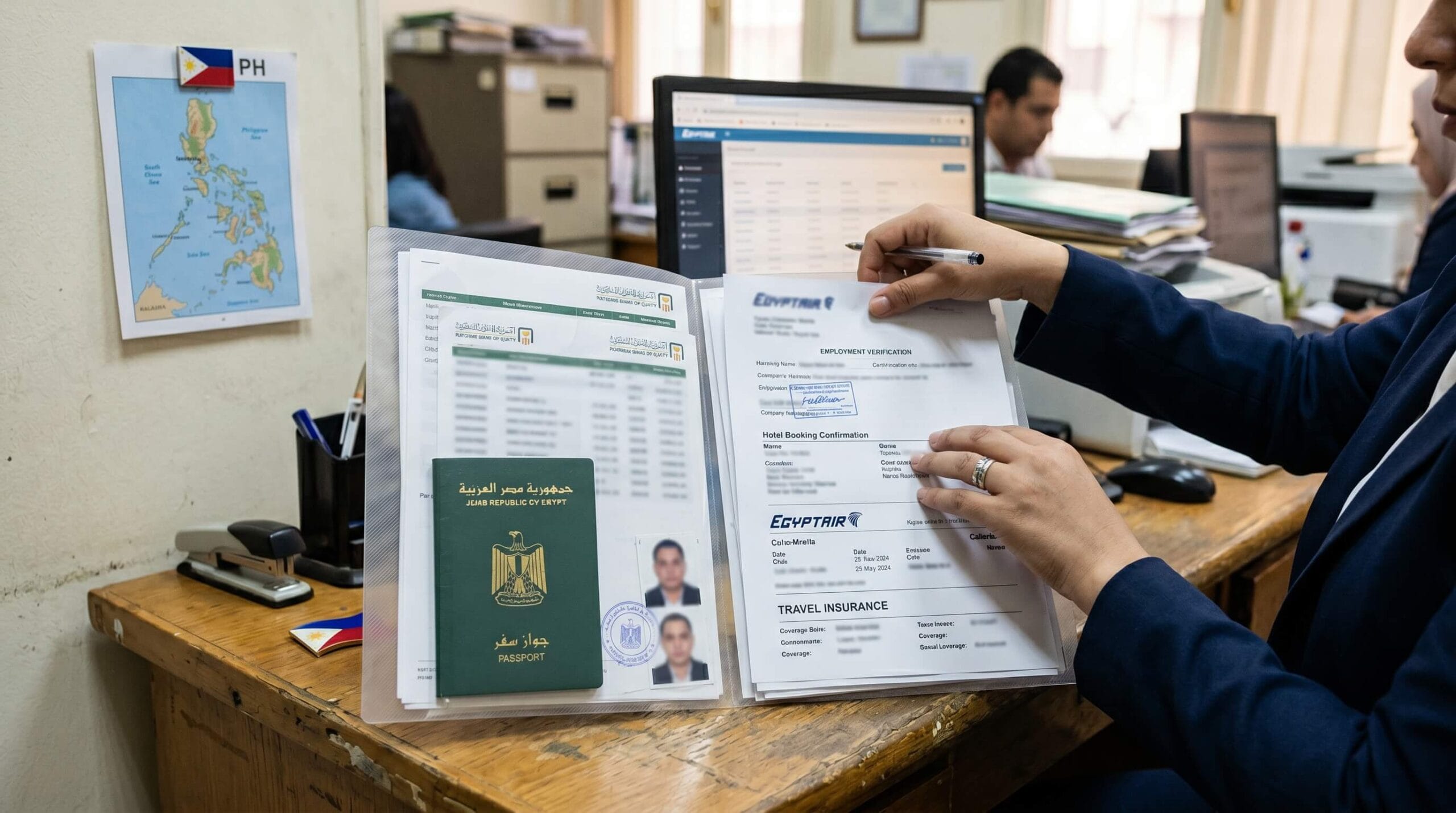الأوراق المطلوبة لفيزا الفلبين للمصريين من مصر 2026