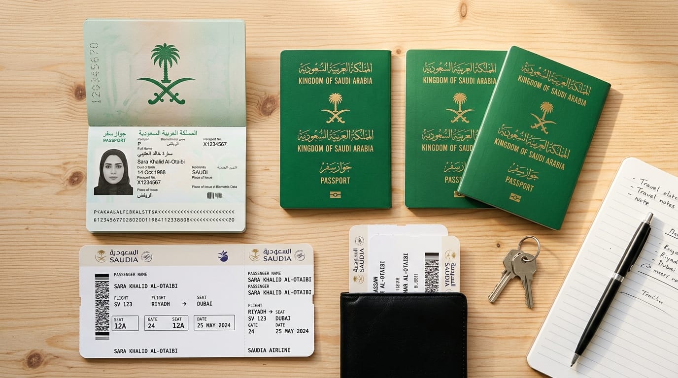 جواز السفر السعودي للأطفال والأسرة