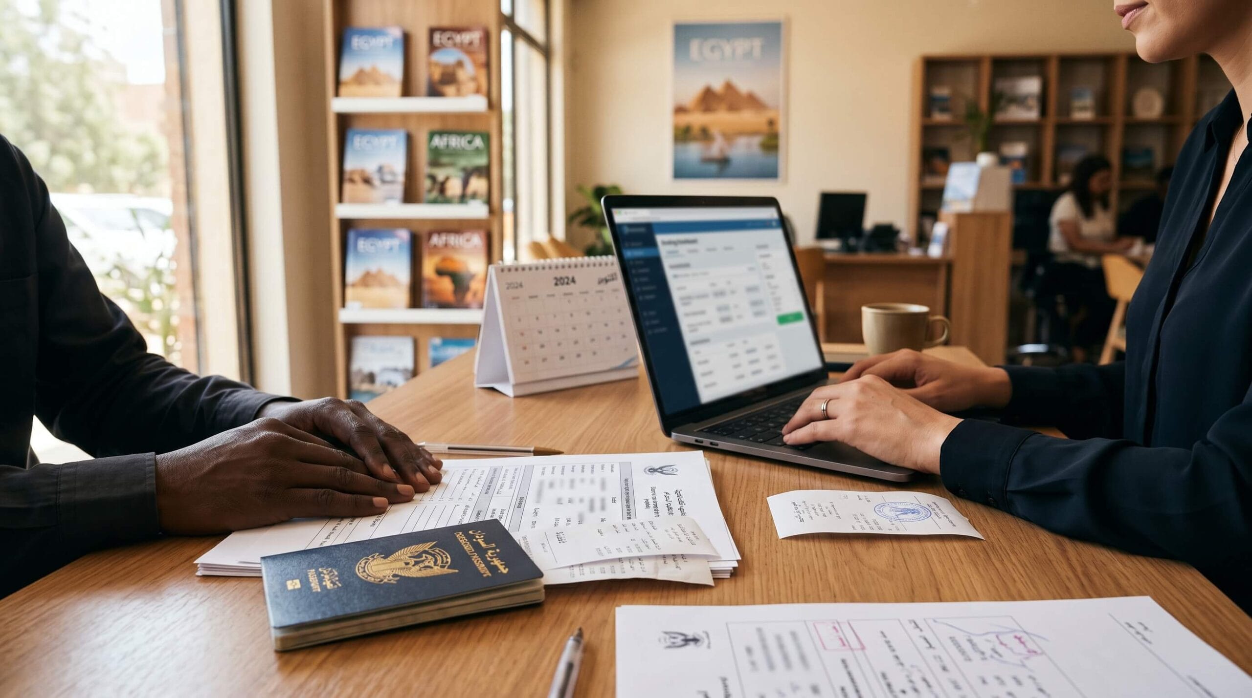 التقديم على الموافقة الأمنية للسودانيين من خلال مكتب سفر