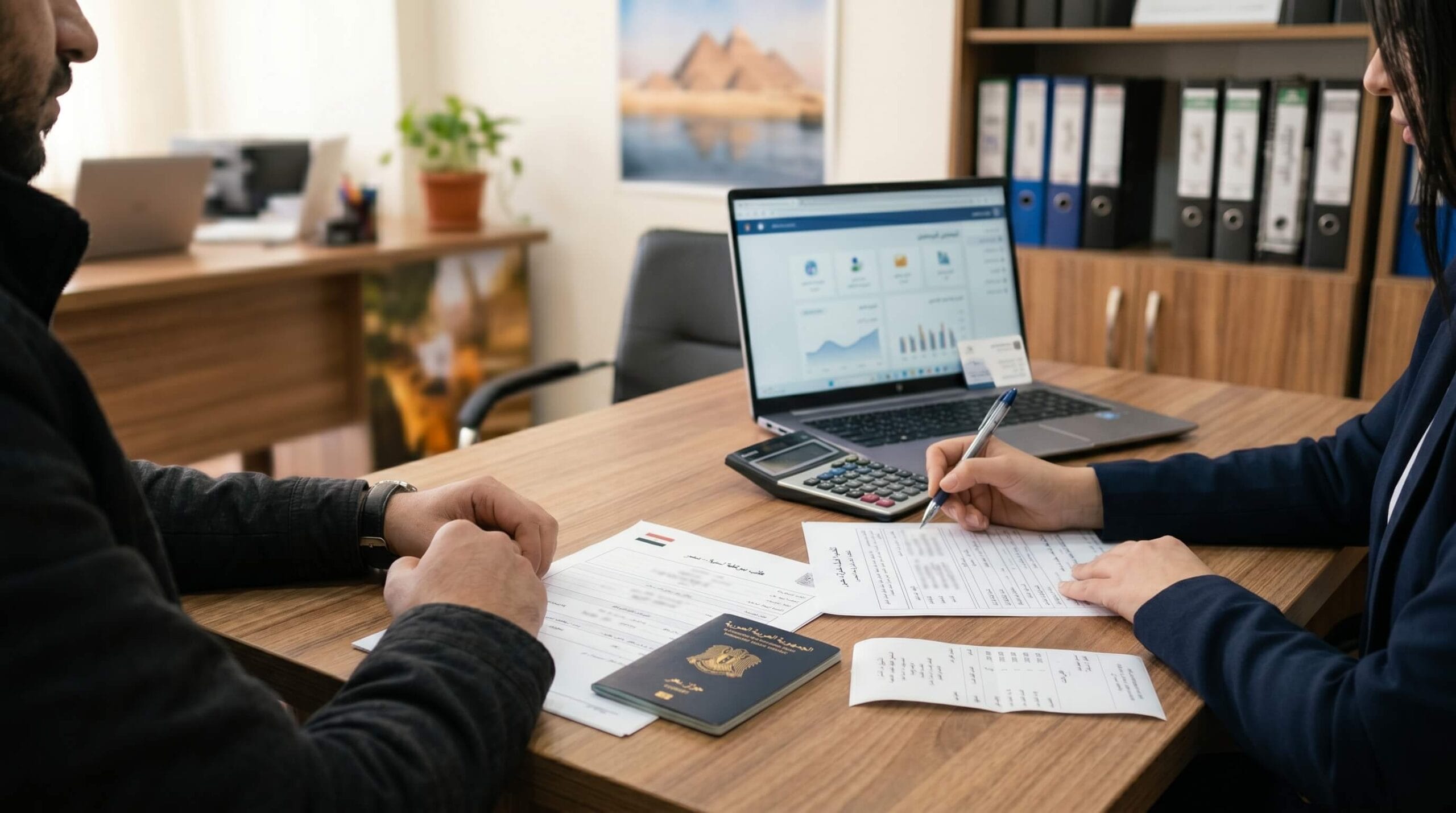 التقديم على الموافقة الأمنية للسوريين من خلال مكتب سفر