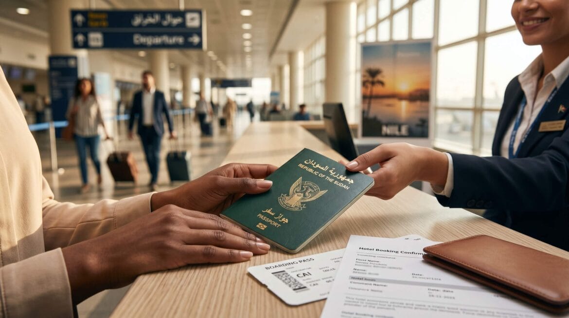 الموافقة الأمنية للسودانيين لدخول مصر