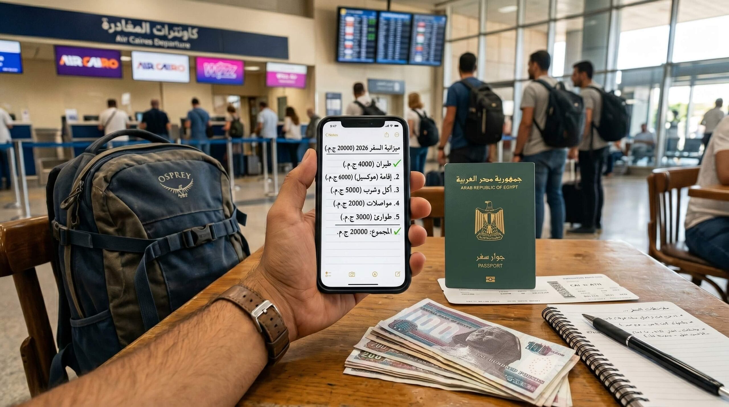 ازاي تسافر ب 20000 جنيه في 2026 من مصر بأقل ميزانية