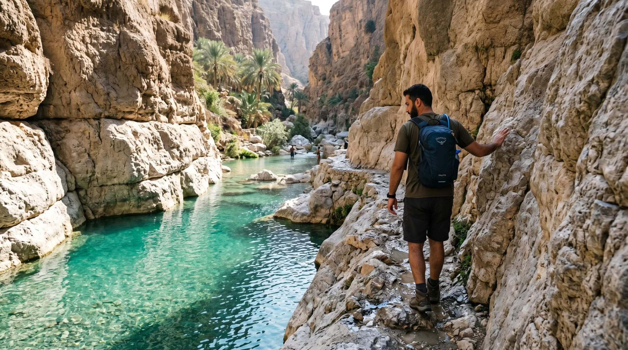 وادي شاب عمان - مياه فيروزية بين الجبال في رحلة Road Trip في عمان