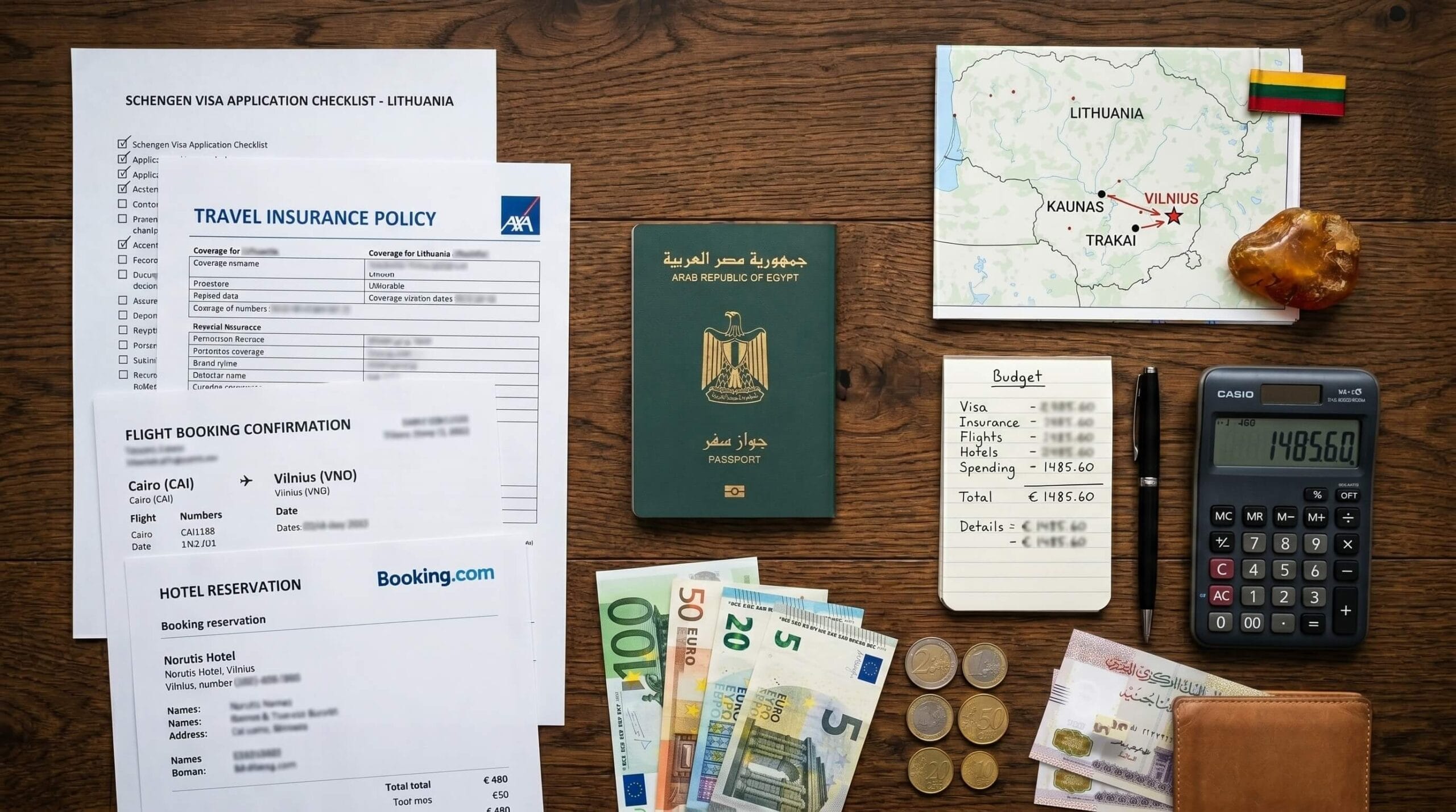 🇱🇹 تكلفة السفر إلى ليتوانيا 2026: رحلة شنغن ساحرة بميزانية أذكى مما تتخيل 3 تكلفة فيزا شنغن ليتوانيا والسفر إلى ليتوانيا
