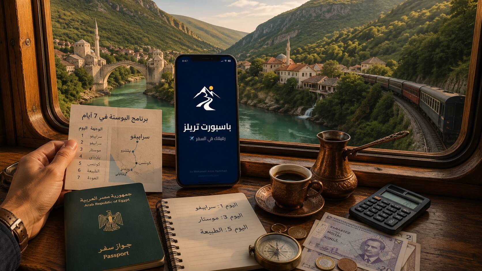 تطبيق باسبورت تريلز لتخطيط رحلة السياحة في البوسنة والهرسك