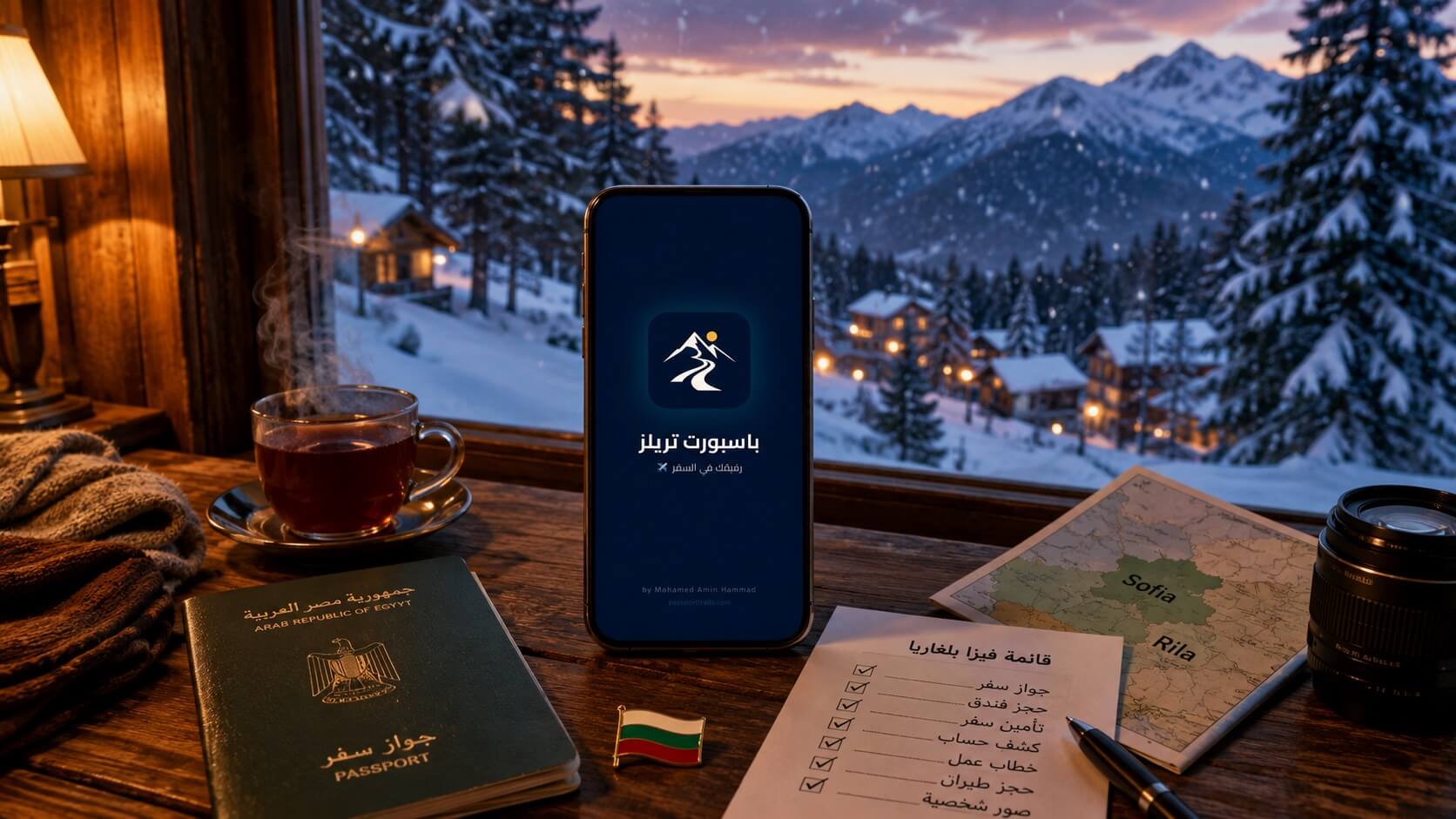 تطبيق Passport Trails لتخطيط رحلة بلغاريا للمصريين