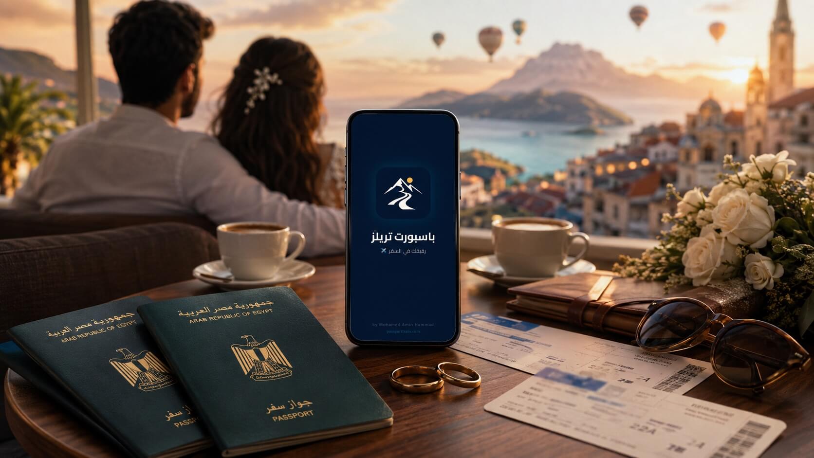 خطط شهر العسل مع تطبيق Passport Trails