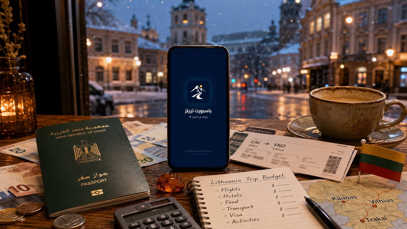 🇱🇹 تكلفة السفر إلى ليتوانيا 2026: رحلة شنغن ساحرة بميزانية أذكى مما تتخيل 11 تطبيق Passport Trails لتخطيط تكلفة السفر إلى ليتوانيا