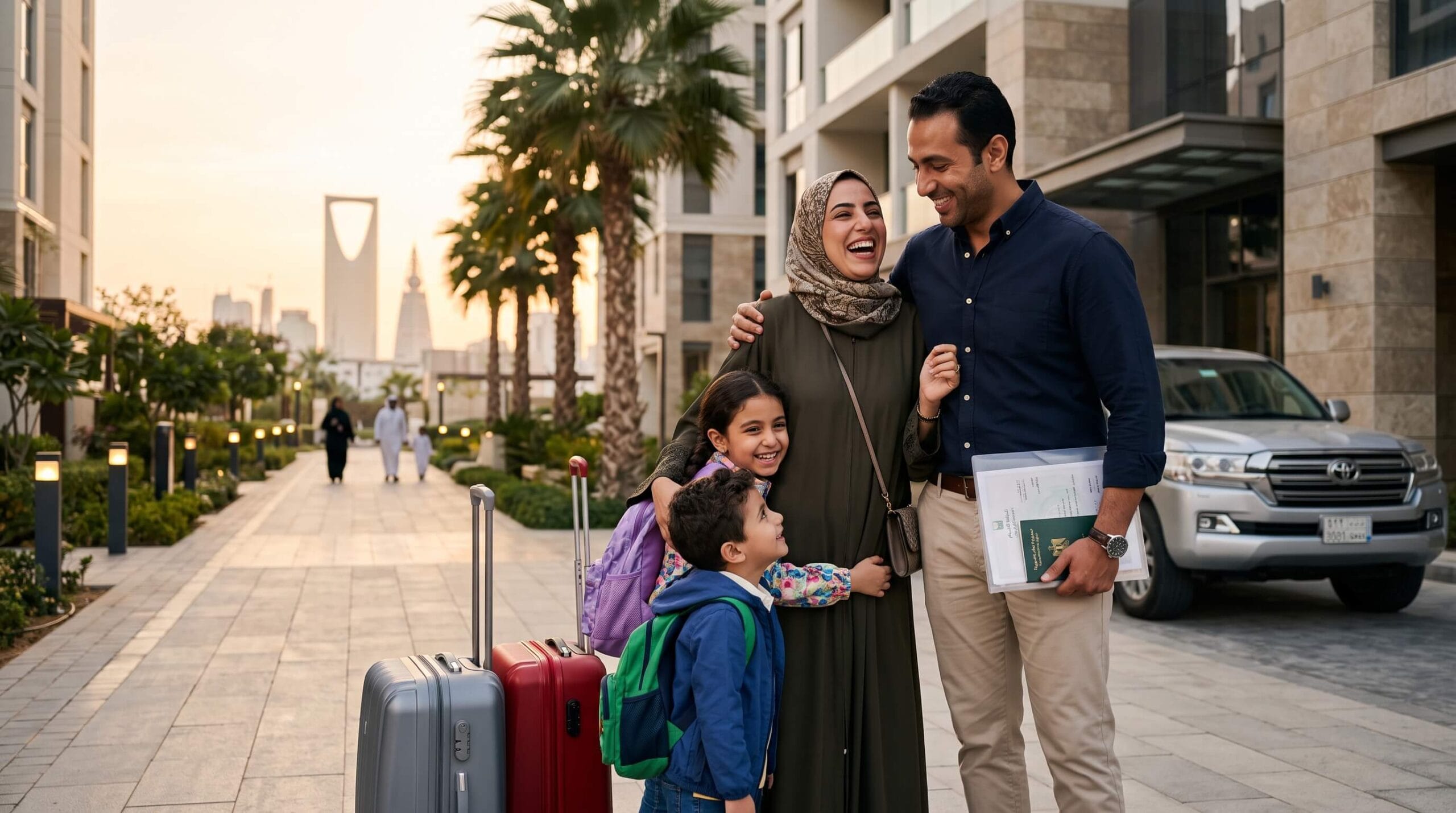 استقدام الزوجة والأولاد إلى السعودية 2026 للمقيمين المصريين