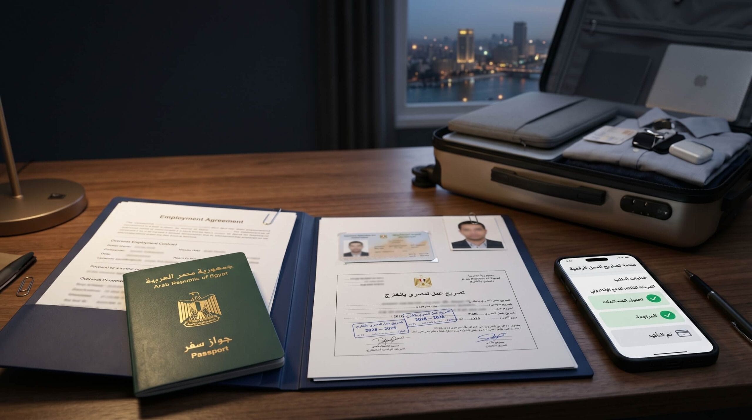 استخراج تصريح العمل للمصريين بالخارج 2026 والأوراق المطلوبة