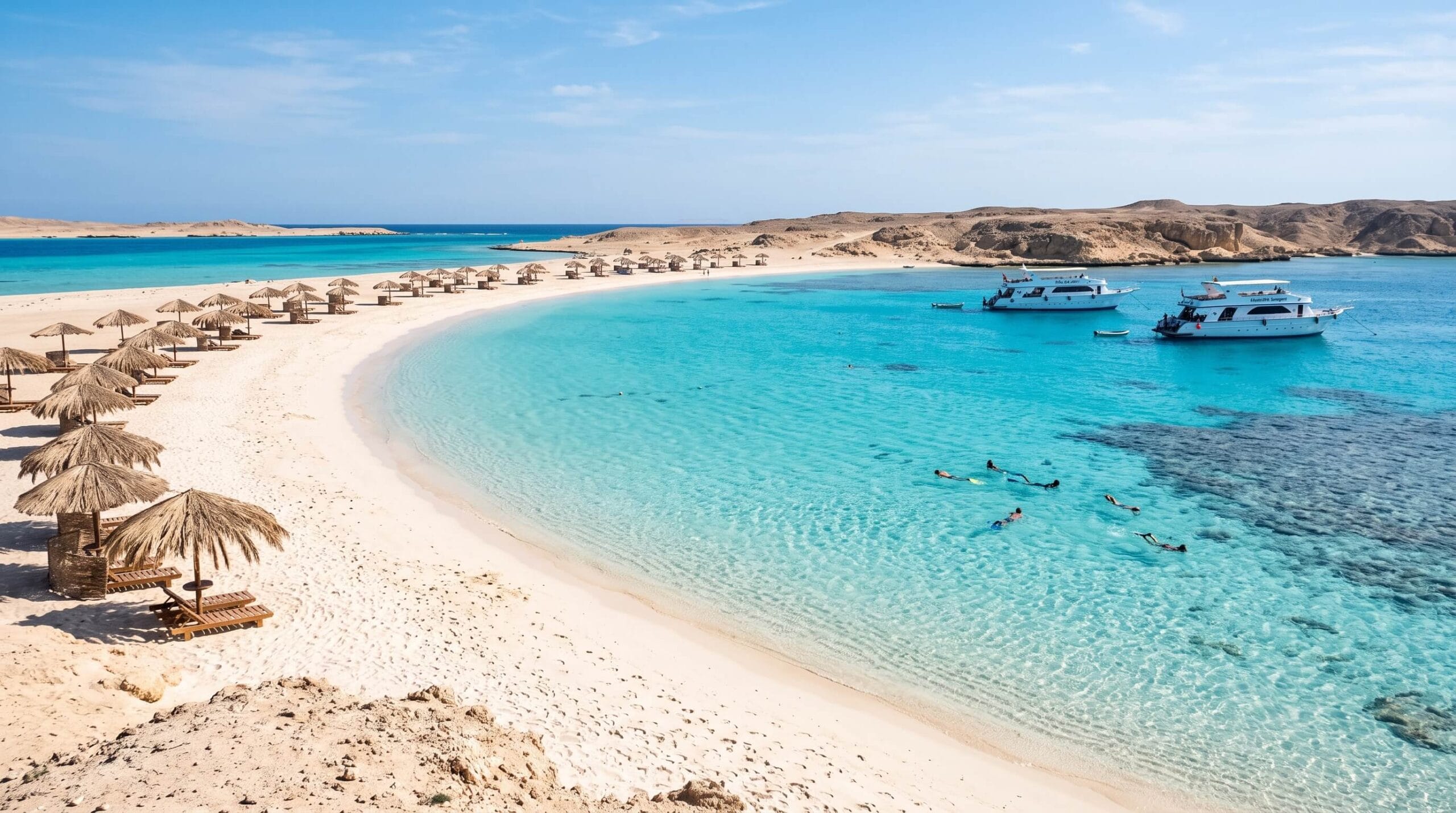 جزيرة الجفتون الغردقة رمال بيضاء ومياه فيروزية