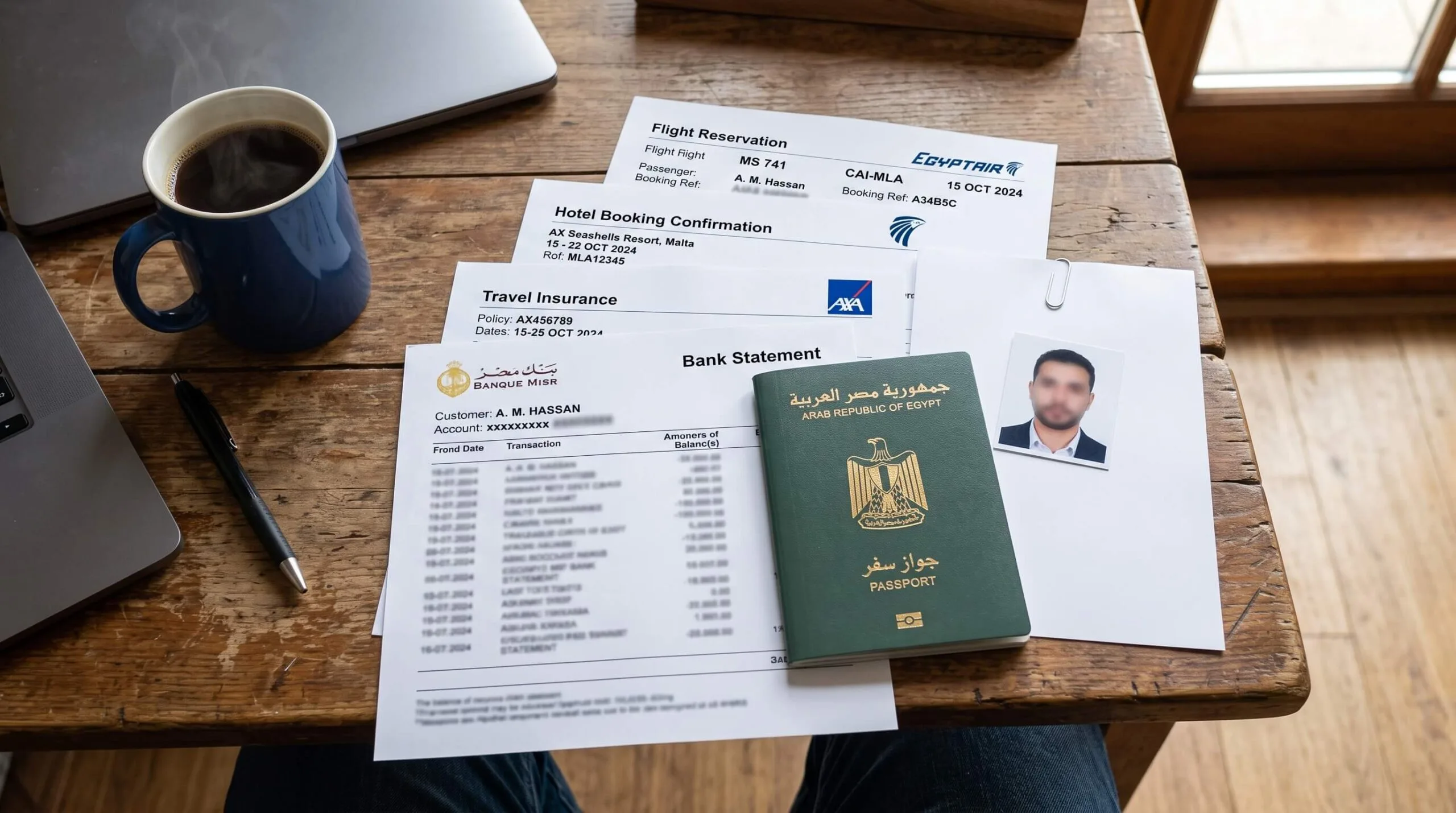 أوراق فيزا مالطا للمصريين المطلوبة