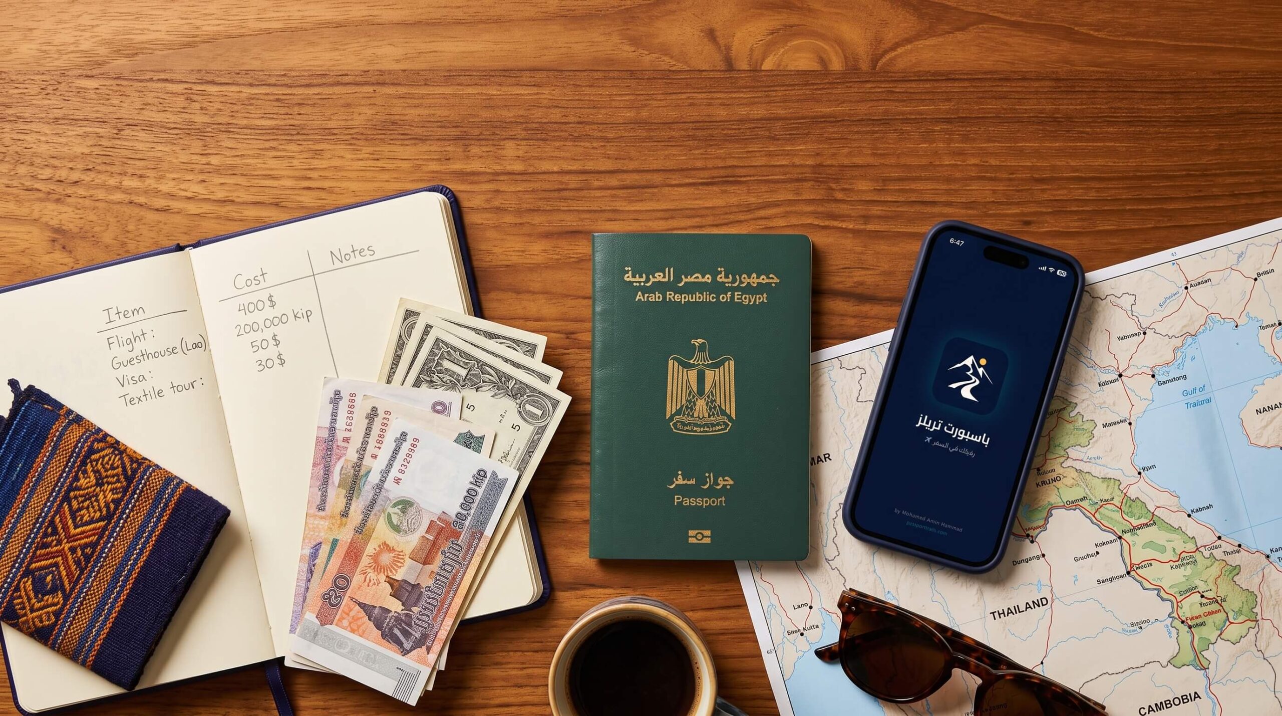 🇱🇦 تكلفة السفر إلى لاوس 2026: رحلة 10 أيام بكام بالجنيه والريال؟ 6 تطبيق Passport Trails لتخطيط ميزانية رحلة لاوس