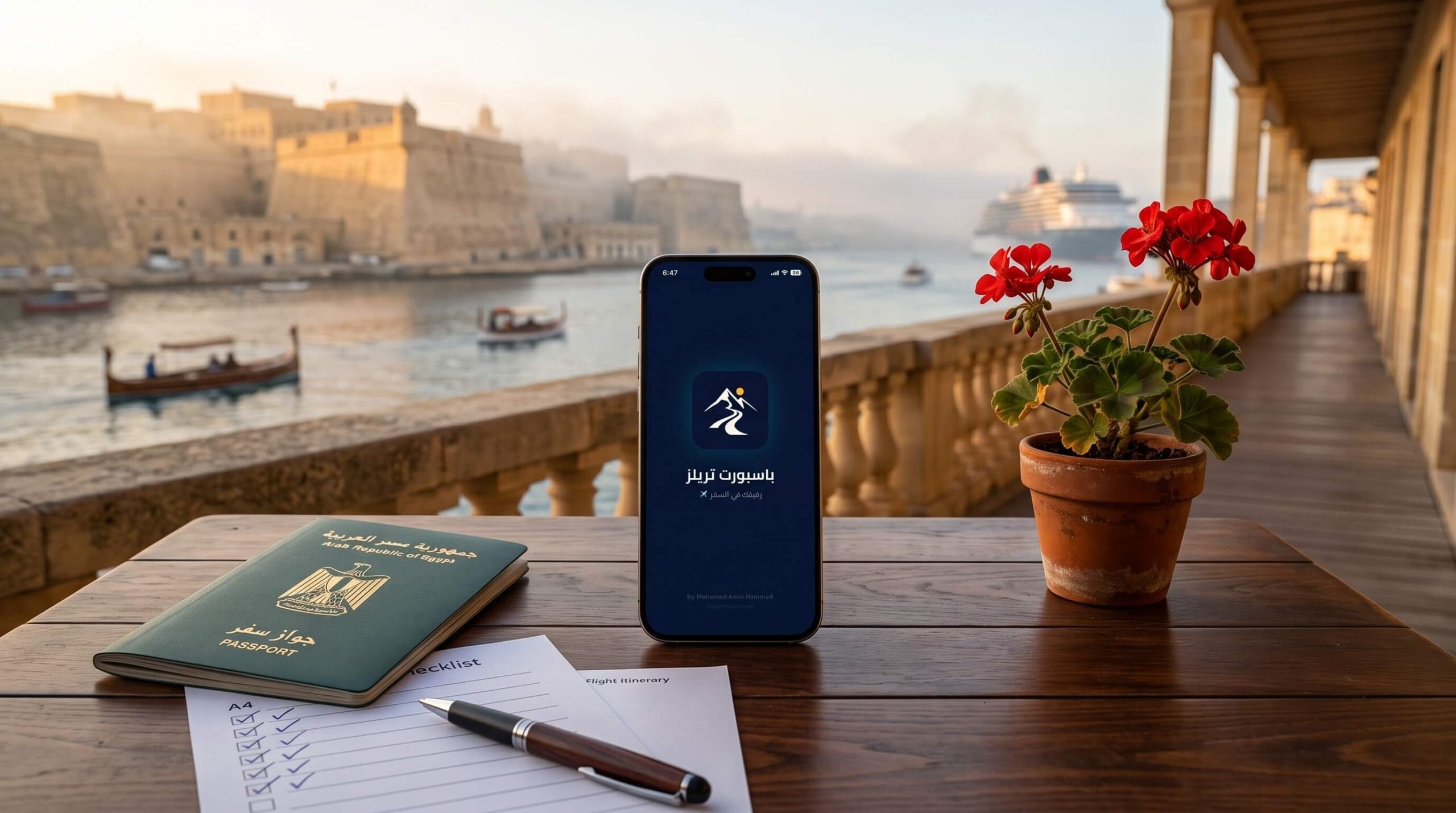🇲🇹 فيزا مالطا للمصريين 2026: أعلى نسبة رفض في شنغن وإزاي تقدم صح 7 تطبيق Passport Trails لفيزا مالطا للمصريين