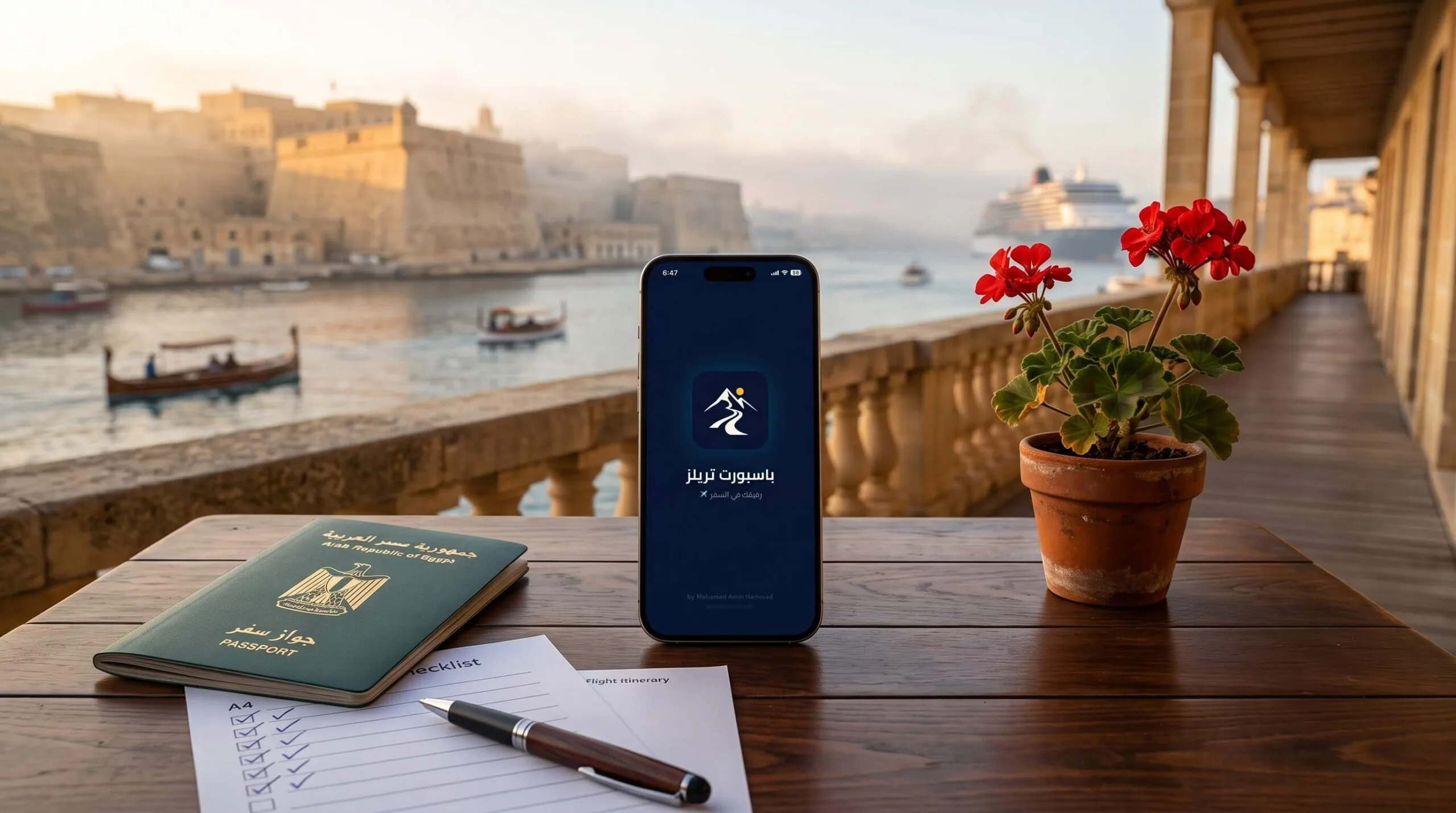 تطبيق Passport Trails لفيزا مالطا للمصريين