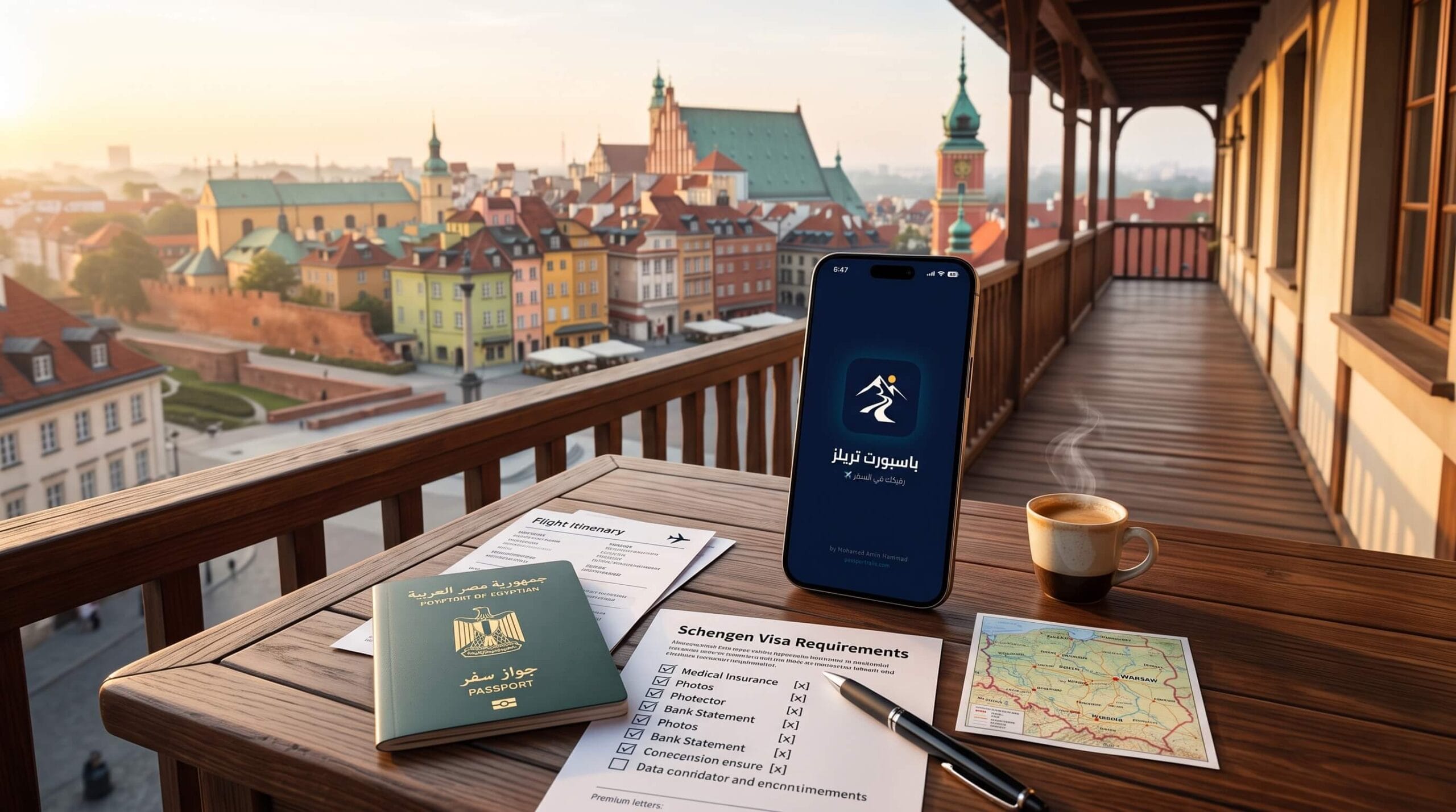 تطبيق Passport Trails لتخطيط رحلة بولندا