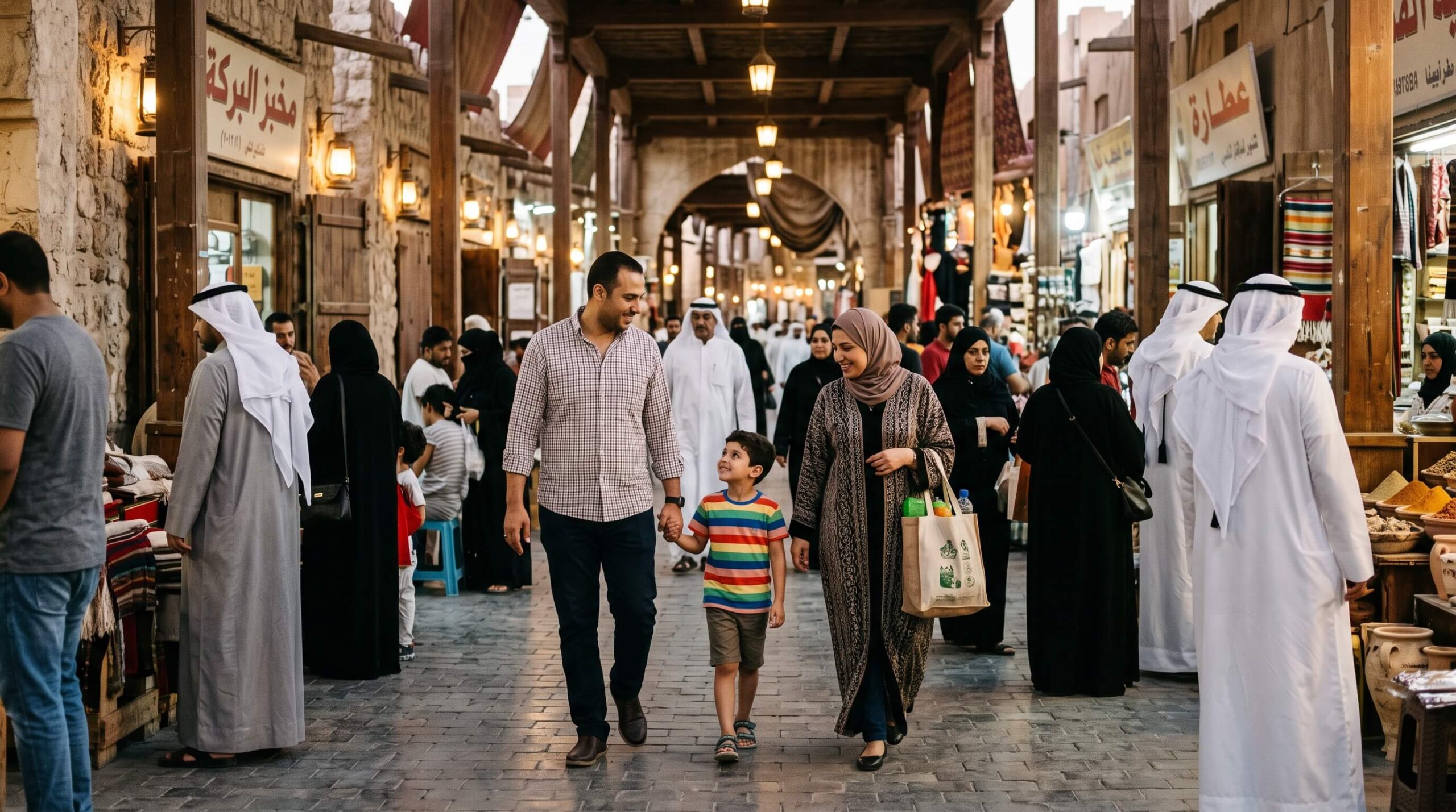 🇰🇼 الالتحاق بعائل في الكويت للمصريين 2026: الشروط والراتب والأوراق والرسوم 5 أسرة مصرية تعيش أجواء الحياة اليومية في سوق المباركية بالكويت