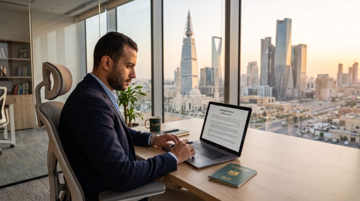 عقد العمل السعودي للمصريين